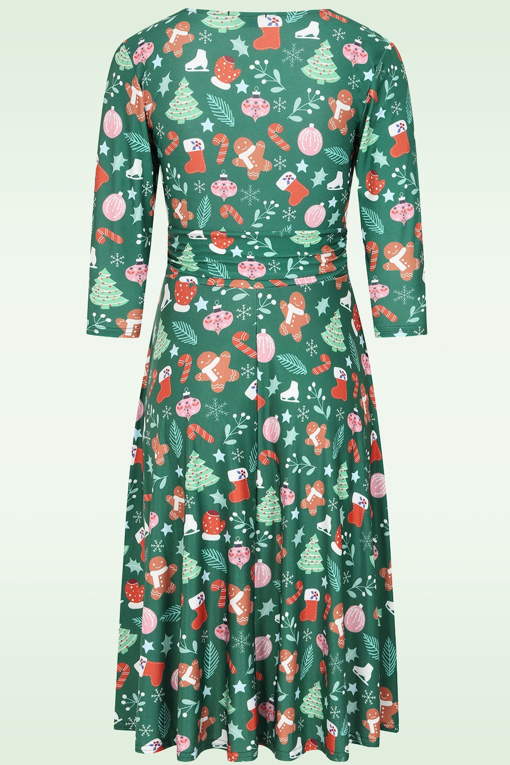 Vintage Chic for Topvintage - Aria Christmas Swing Dress in Green ~ Topvintage exclusive 2