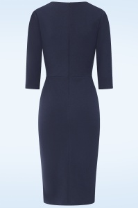 Vintage Chic for Topvintage - Darcy Pencil Dress in Navy ~ Topvintage exclusive 2