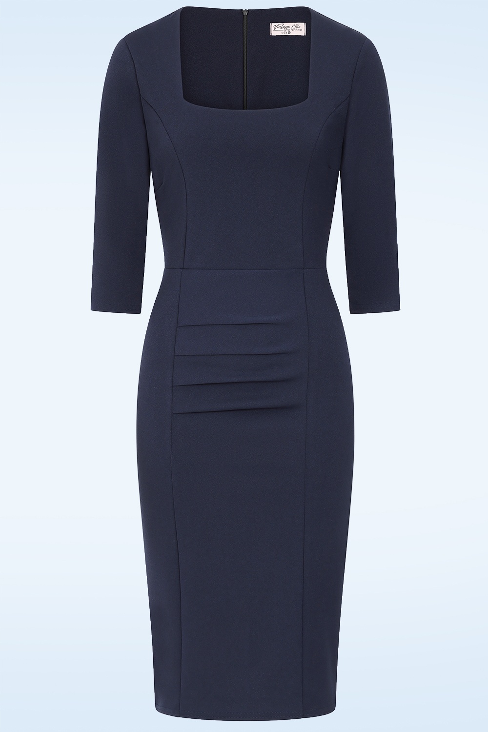 Vintage Chic for Topvintage - Darcy Pencil Dress in Navy ~ Topvintage exclusive