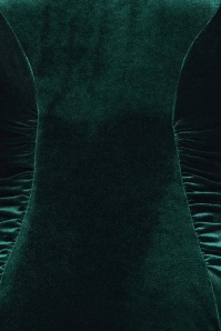 Vintage Chic for Topvintage - Lilian Velvet Pencil Dress in Dark Green ~ Topvintage exclusive 3