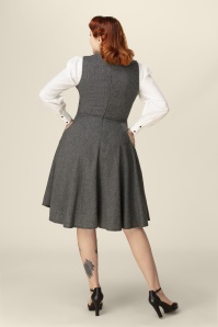 Topvintage Boutique Collection - Topvintage exclusive ~ Charlotte Swing Dress in Grey 2