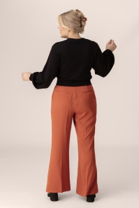 Topvintage Boutique Collection - Marlie Smart Trousers in Rust ~ Topvintage exclusive  2