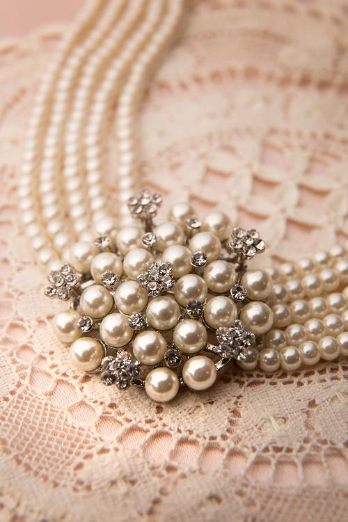 20s Paris Pearls Crystal Necklace