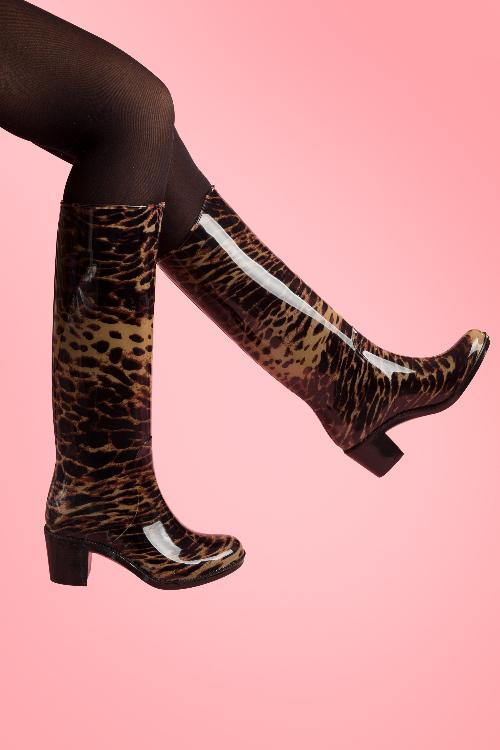 Missy - Grrr Leopard Rain boots