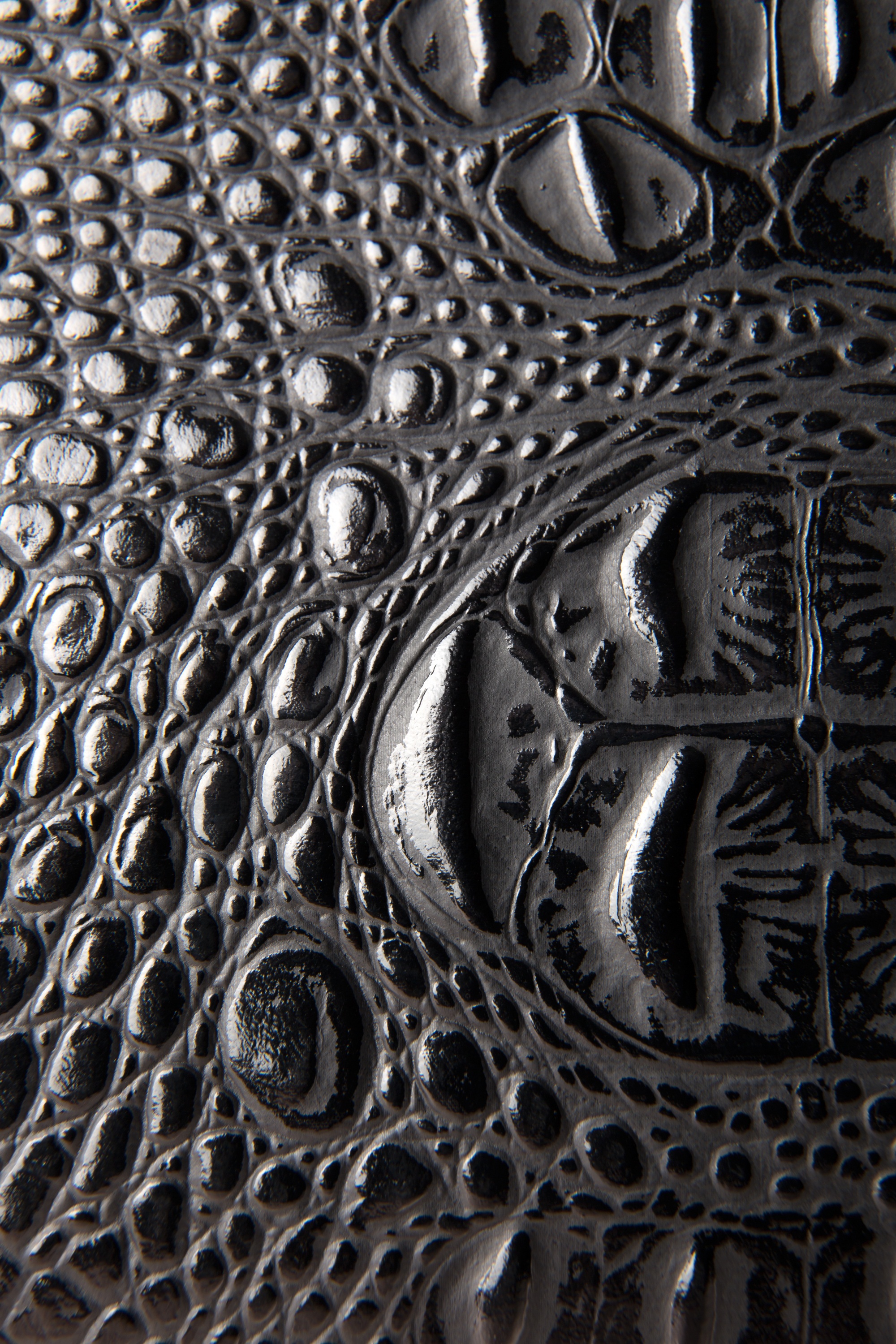 Collectif Clothing - Marie Kiss Lock Tas Croc Zwart 3