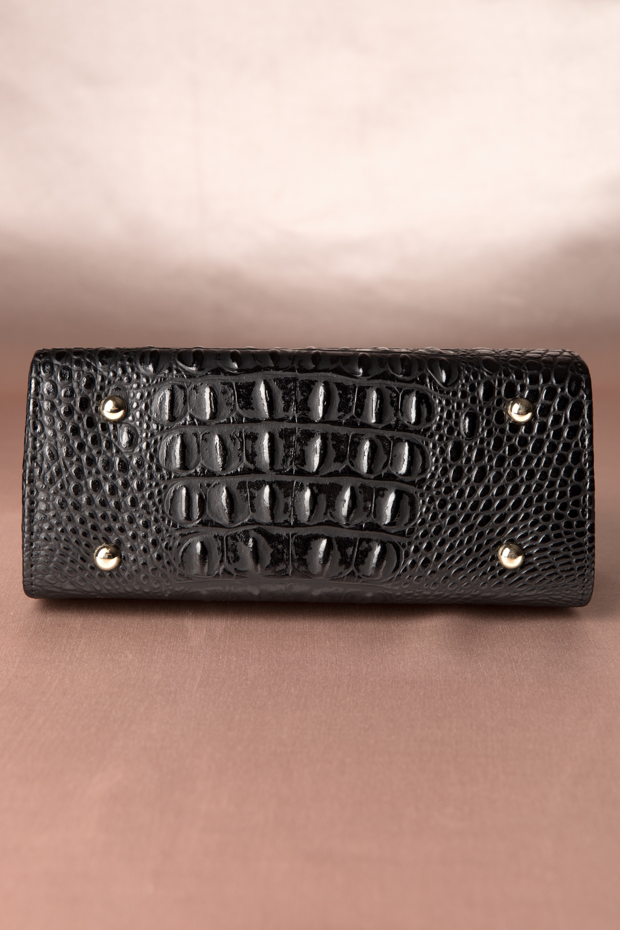 Collectif Clothing - Marie Kiss Lock Tas Croc Zwart 5