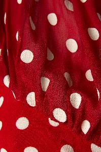 The Seamstress of Bloomsbury - 40s Paula Polkadot Blouse in Red and White 5