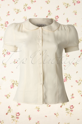Seamstress of Bloomsbury Jive Blouse Cream 112 51 11859 20131114 0002K