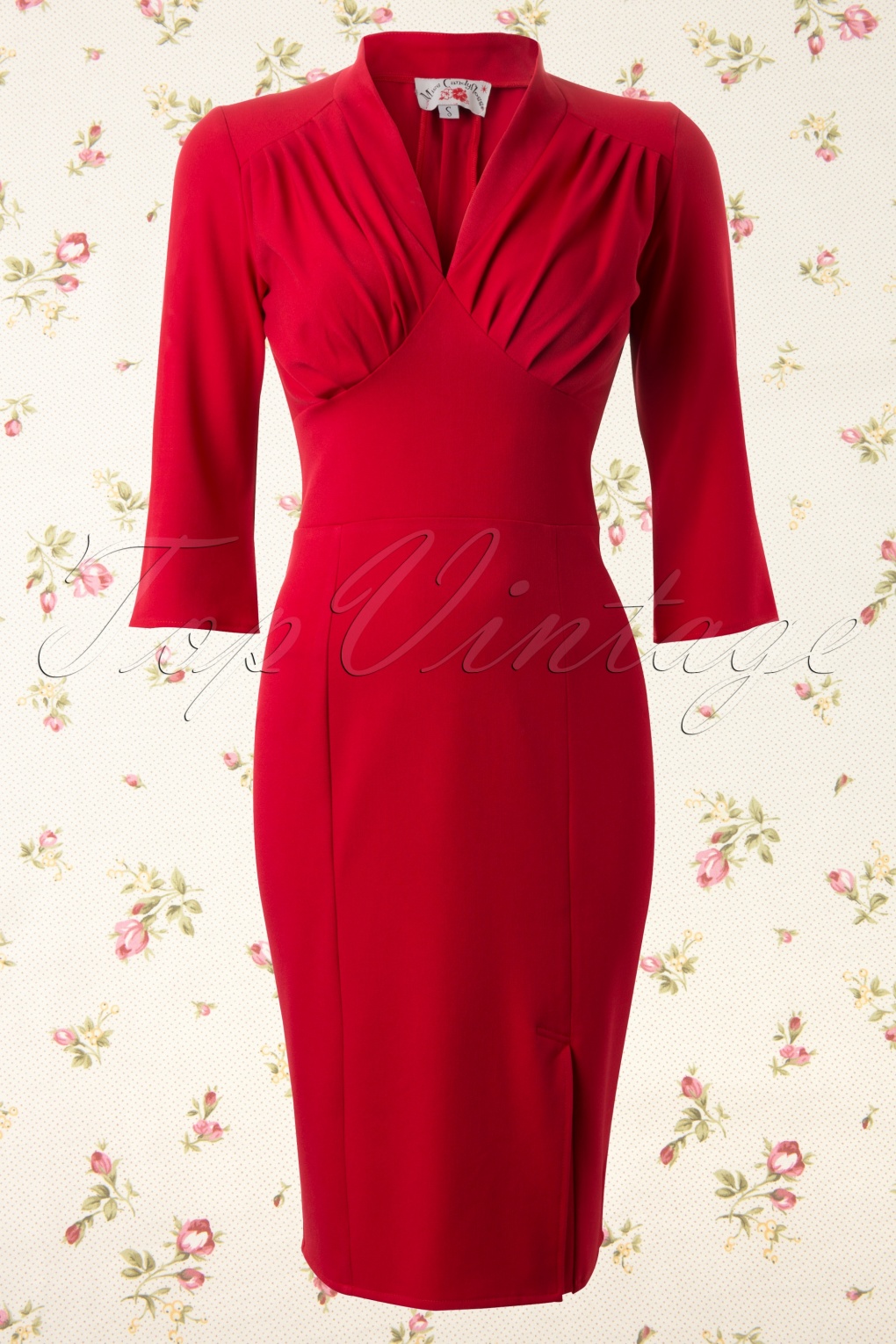 50s Malena Red Pencil Dress