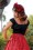Pinup Couture - 50s Peasant Top in Black 6