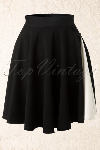 Vixen Swing Skirt Black and White 122 10 12585 20140219 0003W