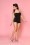 Bettie Page Swimwear - 50s Ruched Swimsuit Black