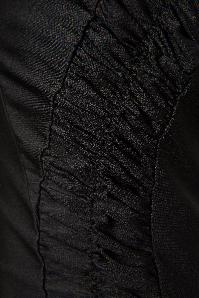Bettie Page Swimwear - 50s Ruched Swimsuit Black 8