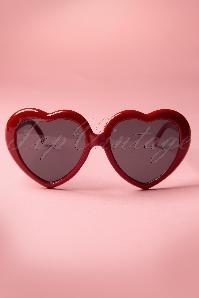 So Retro - 60s Red Hearts Sunglasses 4