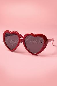 So Retro - Sonnenbrille mit roten Herzen 5