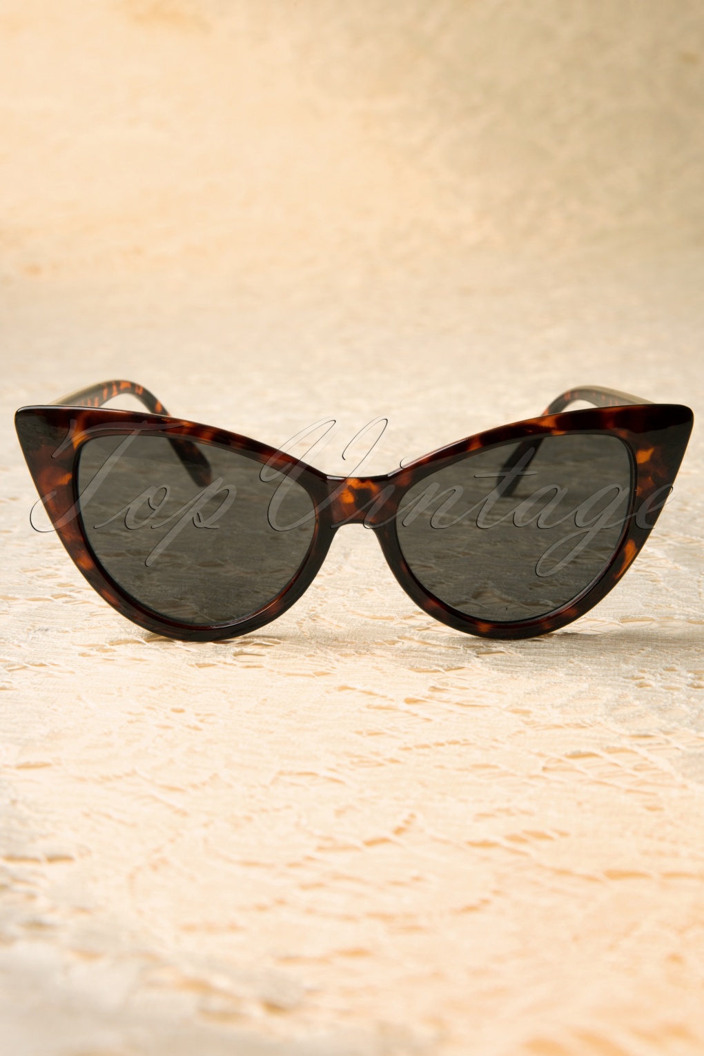 50s Cat Eye Sunglasses Tortoise Smoke