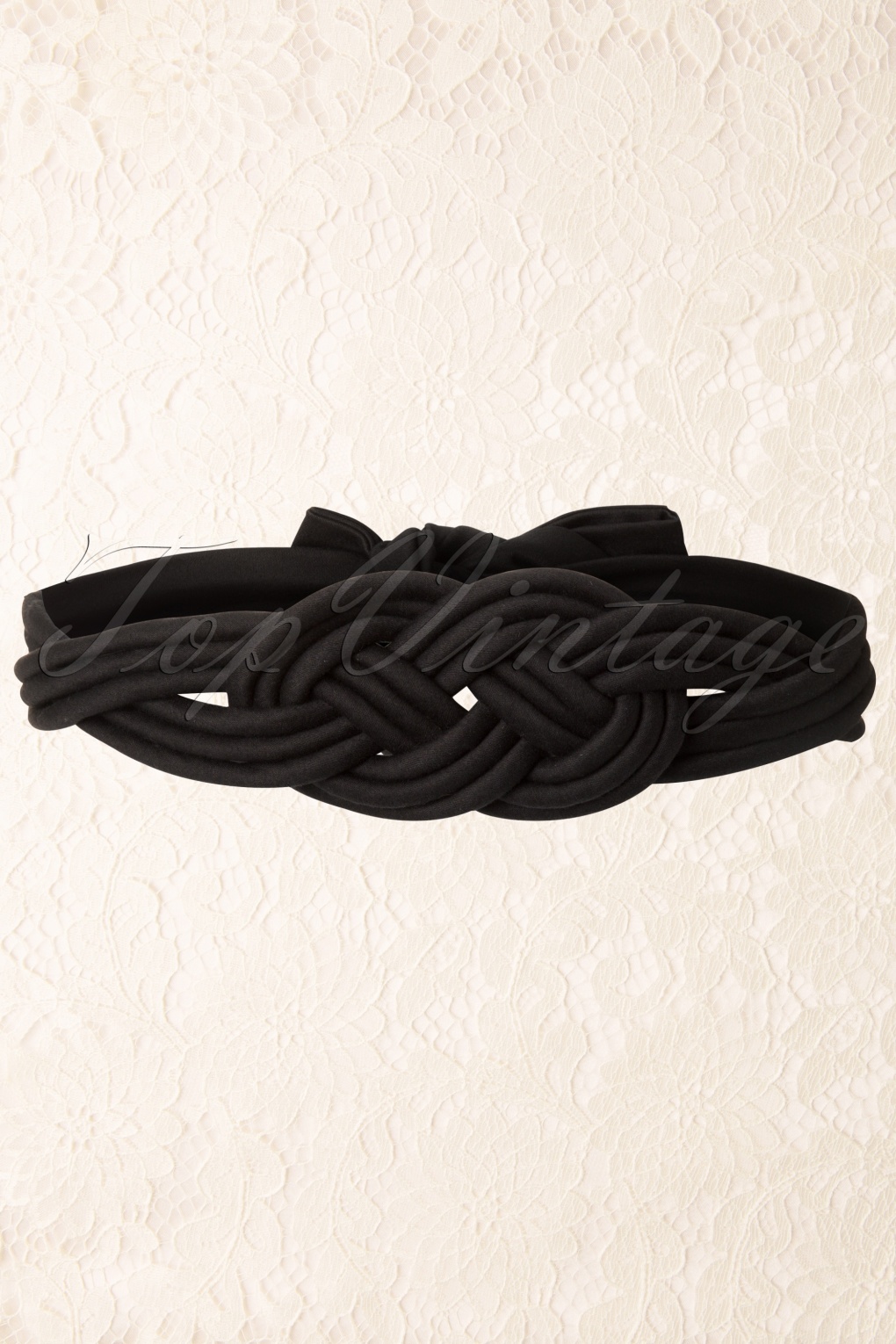 20s Knot Waist Belt in Black