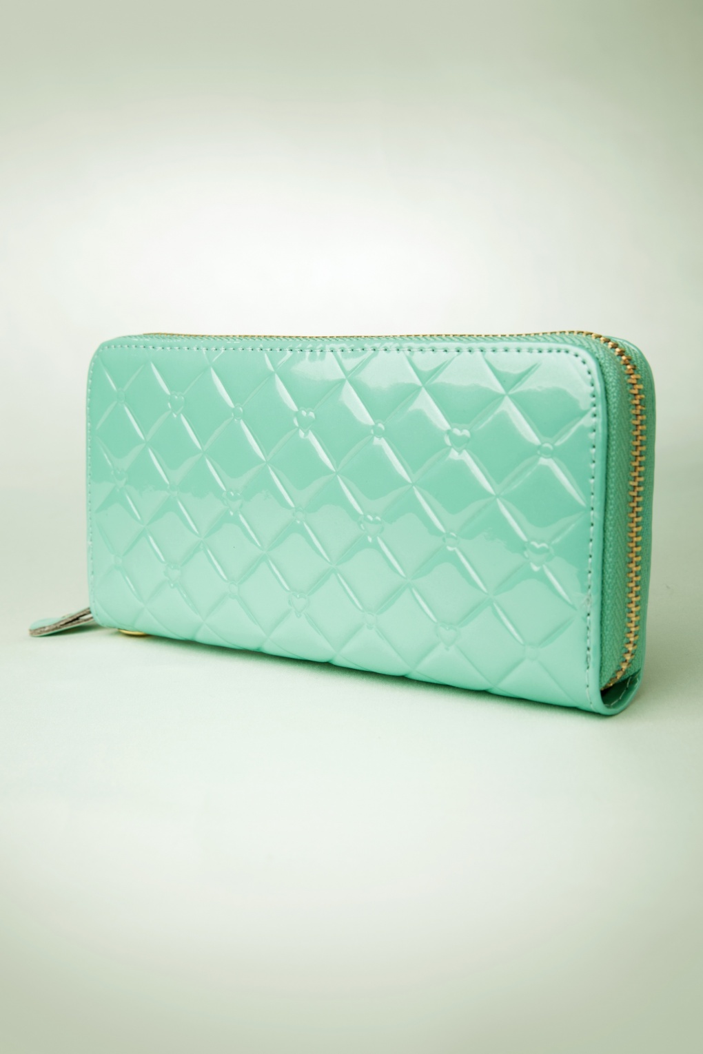 60s Shiny Wallet in Mint