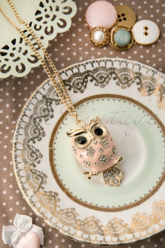 Darling Divine Long Pink Owl Necklace 301 22 12233 20140516 0006W