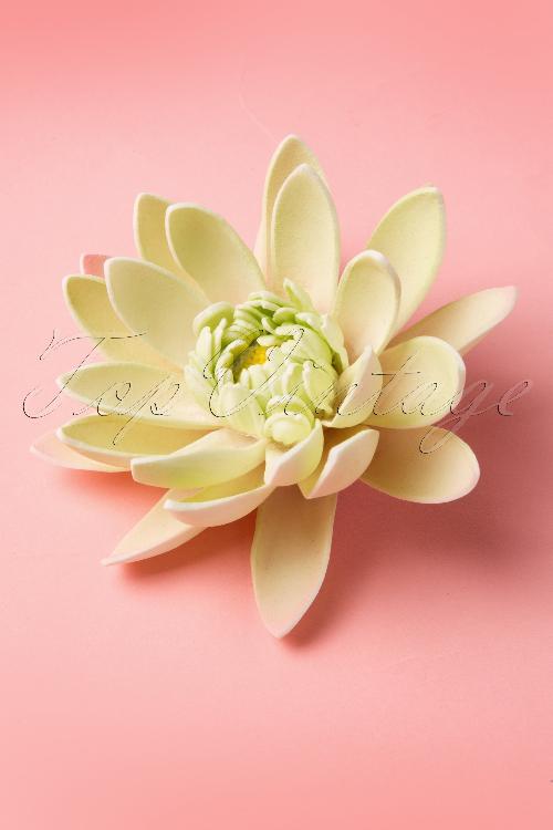 Miss Candyfloss - Water Lily Hair Clip in Light Green