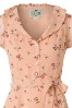 Collectif Clothing Violet Blush Pink Floral Dress 13309 20140612 0010V