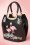 Banned Retro - 50s Flamingo Handbag in Black 2