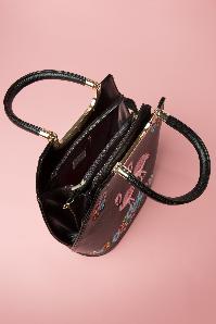 Banned Retro - 50s Flamingo Handbag in Black 5