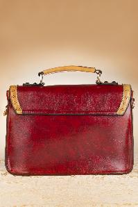 Banned Retro - Antique Handbag Années 1950 en Rouge 6