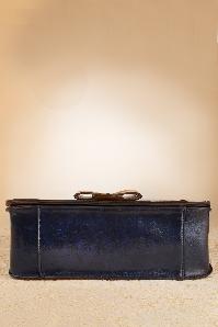 Banned Retro - 50s Antique Messenger Bag in Blue 7