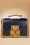 Banned Retro - 50s Antique Messenger Bag in Blue