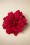 Flower Hair Clip & Broche Années 50 en Rouge