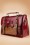 Banned Retro - Vintage Bow Messenger Bag Années 1950 en Rouge 2