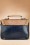 Banned Retro - TopVintage exclusive ~ 50s Retro Messenger Bag in Blue And Camel 6