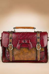 Banned Retro - Vintage Bow Messenger Bag in Rot