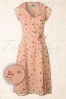 Collectif Clothing Violet Blush Pink Floral Dress 13309 20140612 0010WAV