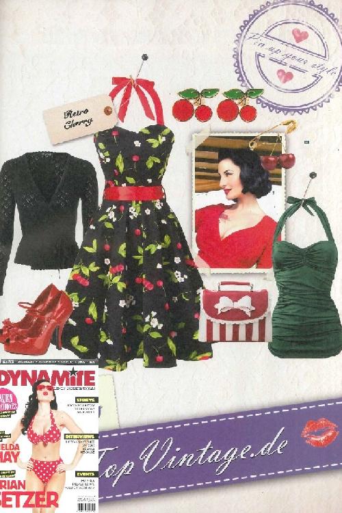 Collectif Clothing - Pittige Cherry Pin-up Oorstekers Goud 3