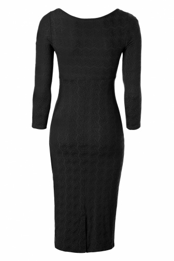 40s Eleanors Etui Dress in Black