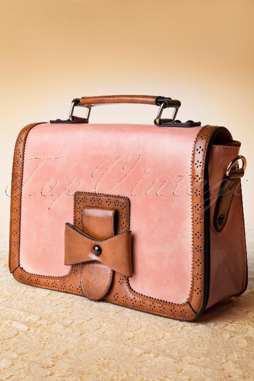 Banned Retro - Antique Handbag Années 50 en Rose 2