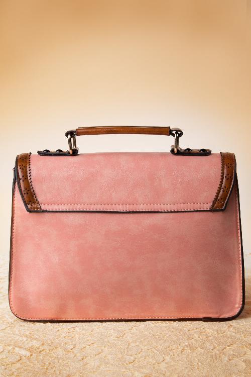 Banned Retro - 50s Scandal Antique Handbag in Pink 7