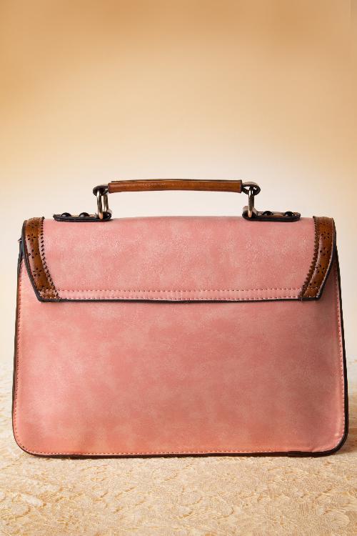 Banned Retro - Antique Handbag Années 50 en Rose 7