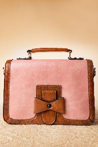Banned Retro - 50s Scandal Antique Handbag in Pink 4