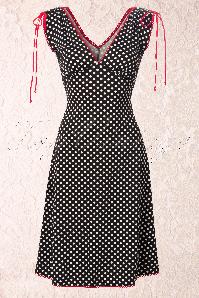 Pinup Couture - Anna Polka Dots zwart 2