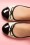 Butterfly Twists - Foldable Ballerina Olivia Quilted Patent Toe Cream and Black 5