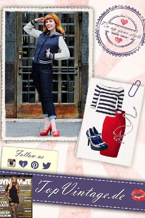 Collectif Clothing - Marina Pullover in Navy 5