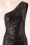 Vintage Chic for Topvintage - 30s Sparkle Sequin One Shoulder Maxi Dress in Black 3