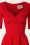 Collectif Clothing - Trixie Doll Swing Dress Années 50 en Rouge 5