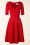 Collectif Clothing - Trixie Doll swing jurk in rood 3