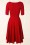 Collectif Clothing - Trixie Doll swing jurk in rood 6