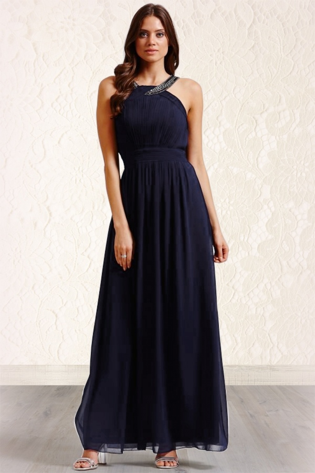 60s Adore Me Maxi Dress in Navy