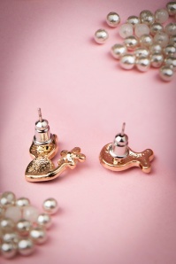 From Paris with Love! - Mr Whiskers And Mr Bubbles Earrings Années 60  2